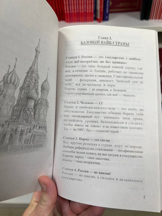 Конституцию для зумеров заметили в книжных магазинах Москвы
