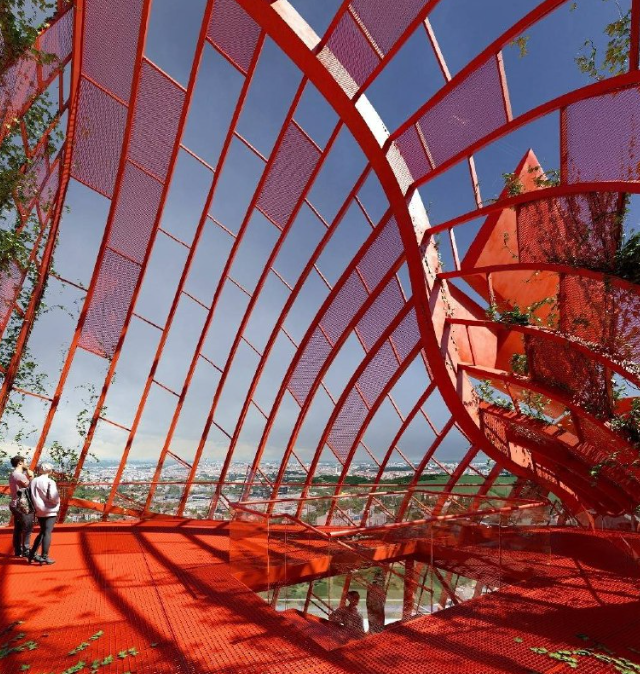 Здание в виде затонувшего корабля