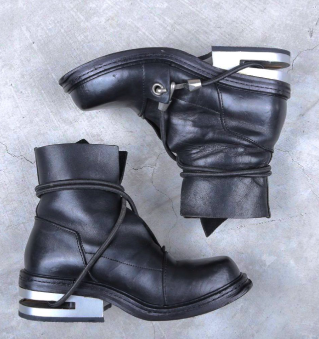 Ботинки со шнурком - веревкой