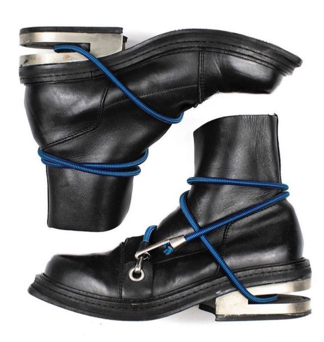 Ботинки со шнурком - веревкой