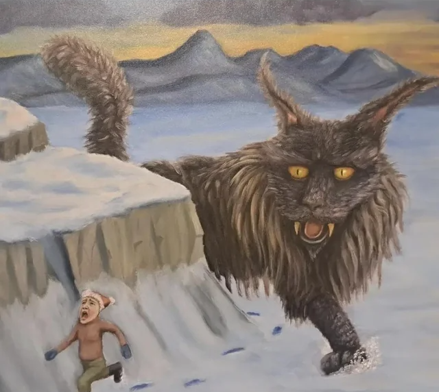 Огромный исландский кот Огромный исландский кот