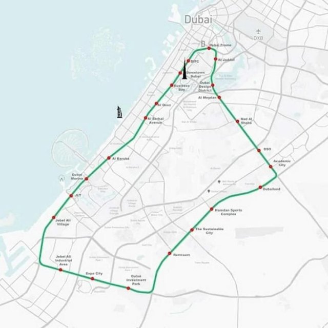 В Дубае строят 93-километровый пешеходный и велосипедный туннель