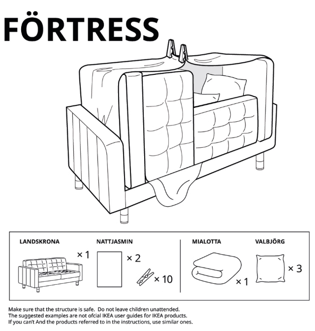 Крепости от IKEA