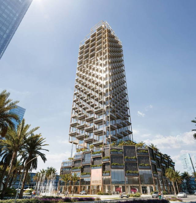 Жилой дом с экзоскелетом