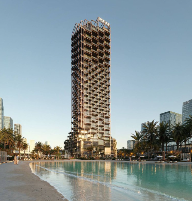 Жилой дом с экзоскелетом