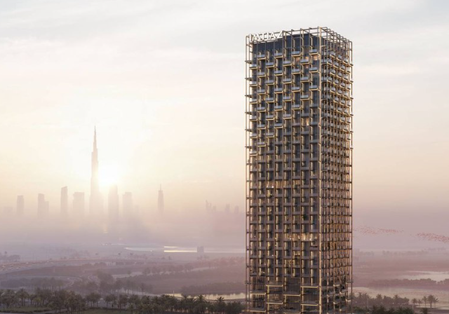 Жилой дом с экзоскелетом