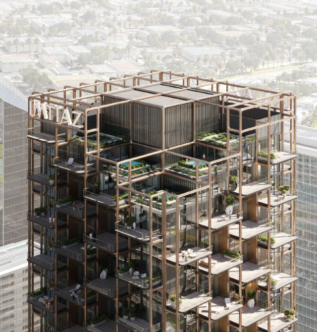 Жилой дом с экзоскелетом