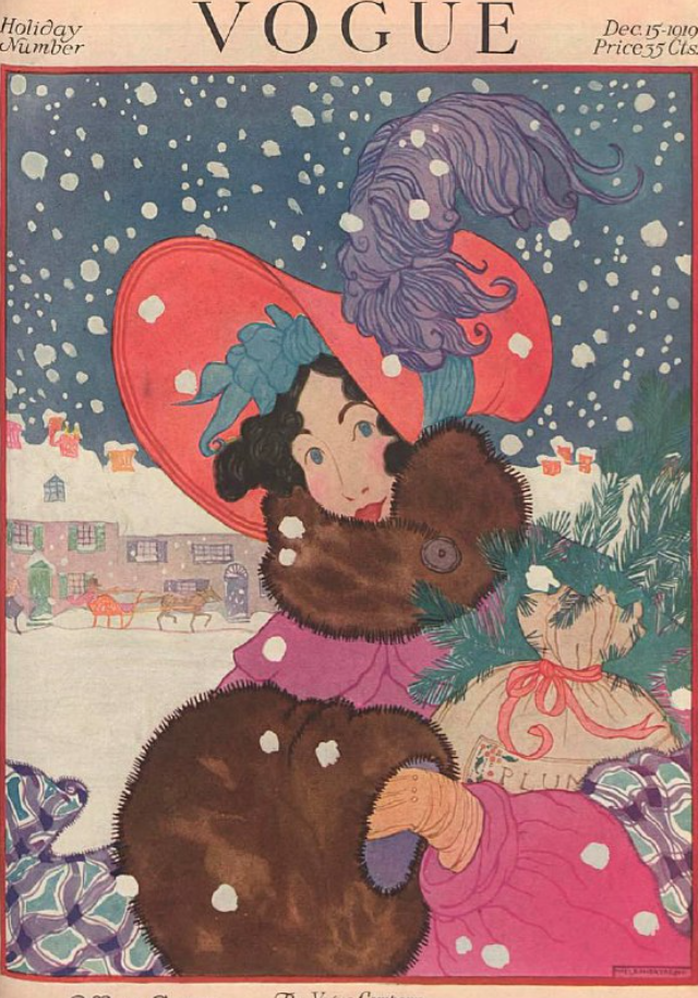 Новогодние обложки Vogue