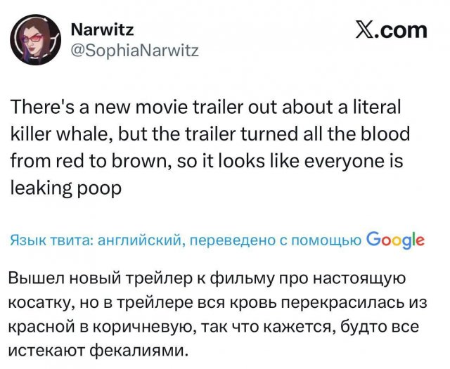 Новый треш-хоррор про косатку-убийцу рассмешил зрителей