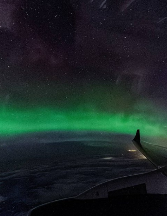 Метеорный поток: вид с самолета