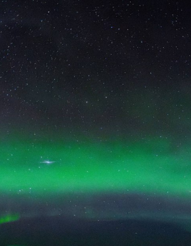 Метеорный поток: вид с самолета