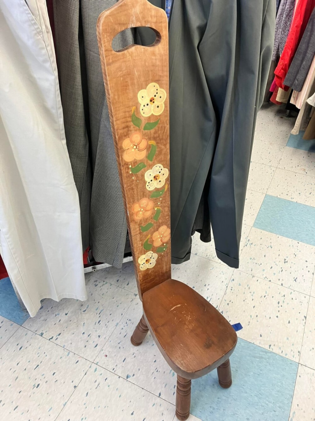 Старинный стул-стремянка