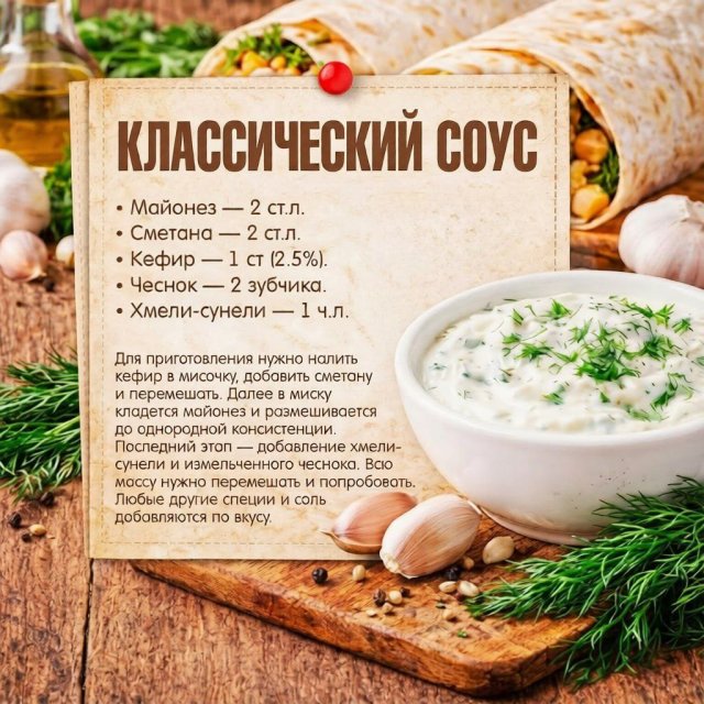 Топ-5 лучших соусов для шаурмы