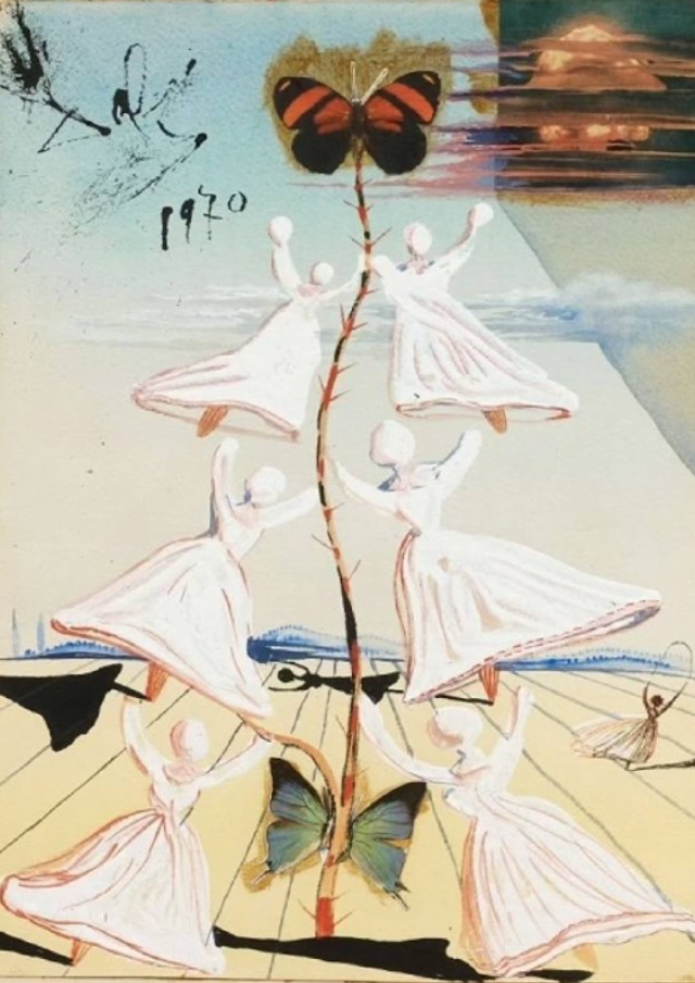 Новогодние открытки от Сальвадора Дали