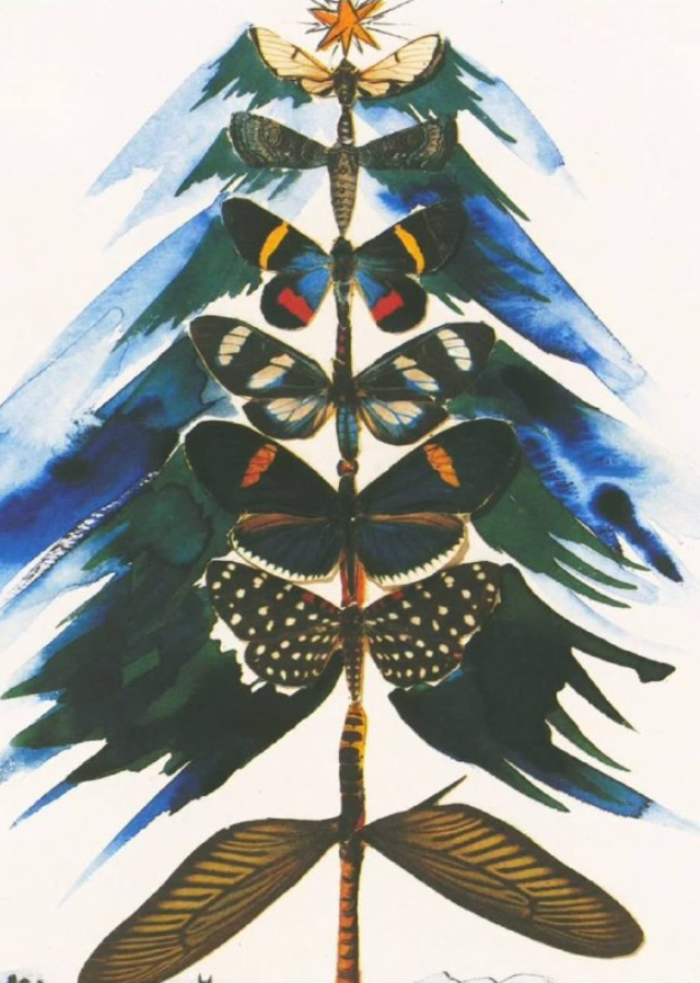 Новогодние открытки от Сальвадора Дали