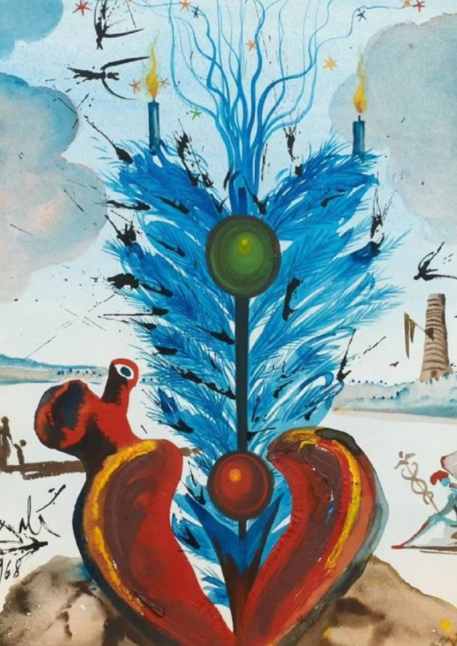 Новогодние открытки от Сальвадора Дали