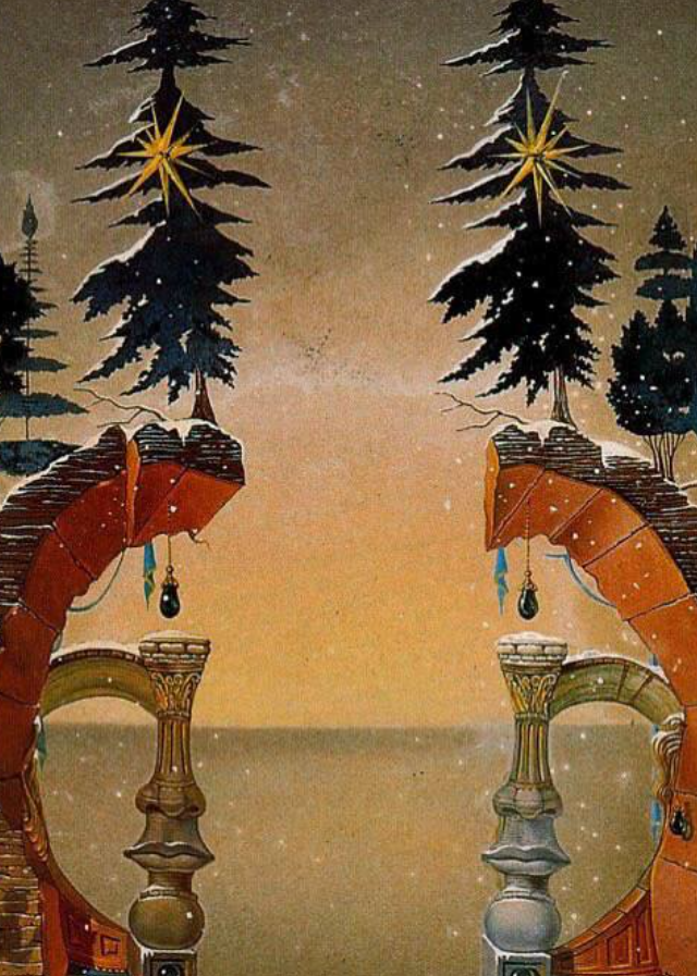 Новогодние открытки от Сальвадора Дали