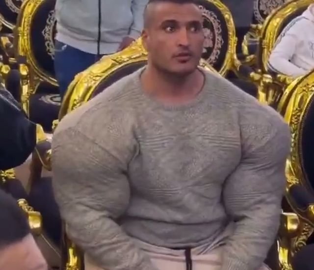 Телохранитель египетского бизнесмена Сабри Нухнуха поразил размерами