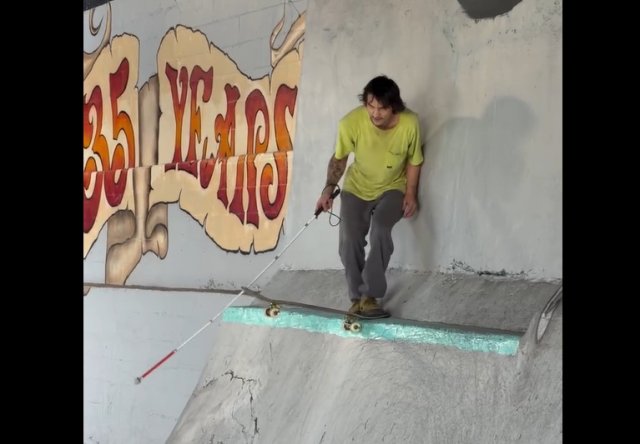 Что может пойти не так, если ты слепой скейтер