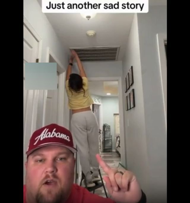 беременная меняет фильтр