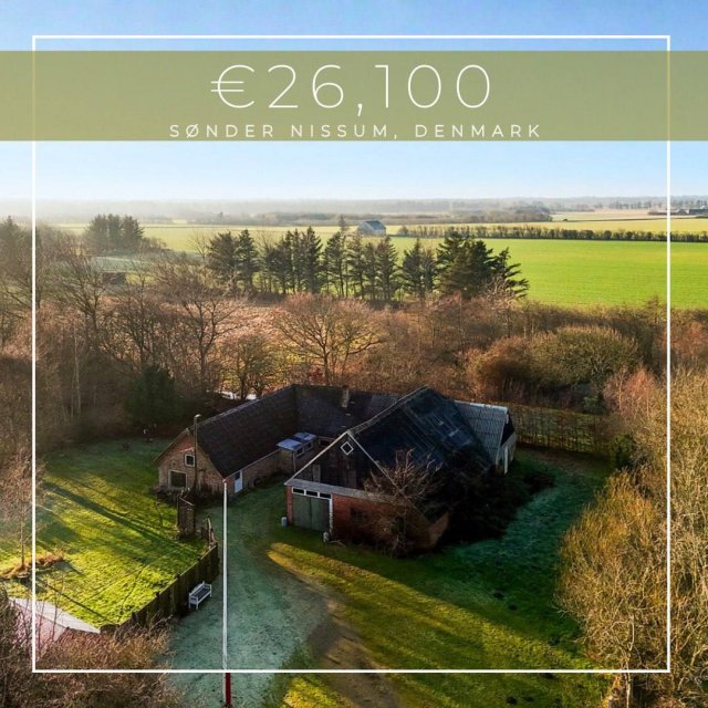 В Дании продают виллу за 2,5 млн рублей с участком на 7 300 квадратных метров