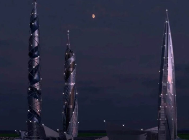 Новые башни в Лахта центре