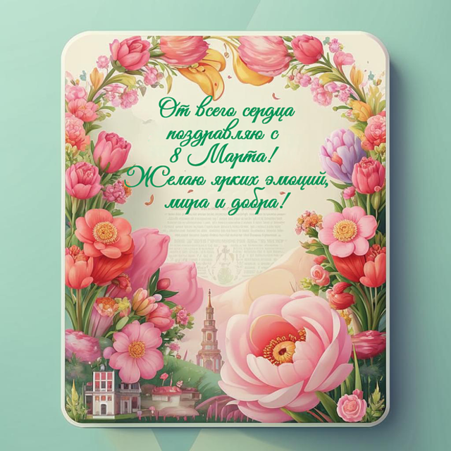 открытки на 8 марта