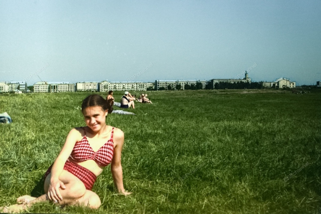 Левый берег реки Воронеж, 1960 год.