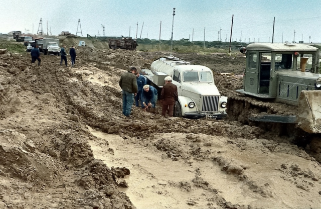 Строительство КамАЗа. Набережные Челны, 1971 год