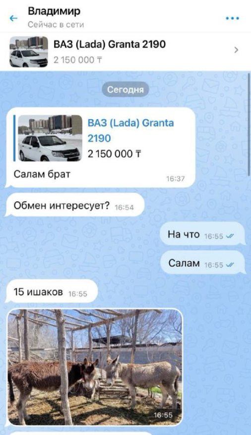 Фермер из Казахстана предложил необычный обмен на машину