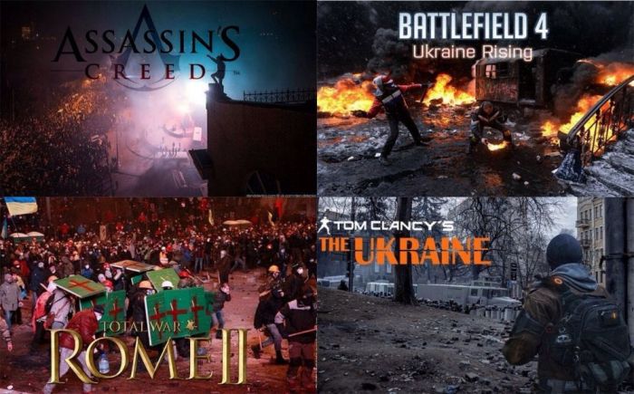 Евромайдан 2014 как фильм или как компьютерная игра (30 фото + гифка)