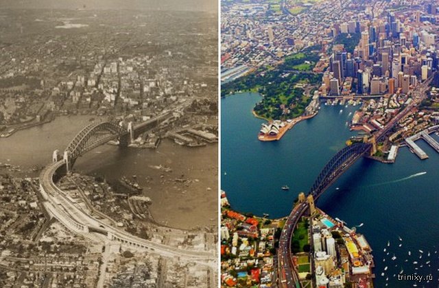 Как с годами изменились крупные города мира (28 фото)