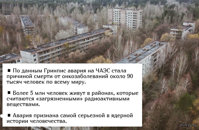 Факты о Чернобыльской катастрофе (5 фото)
