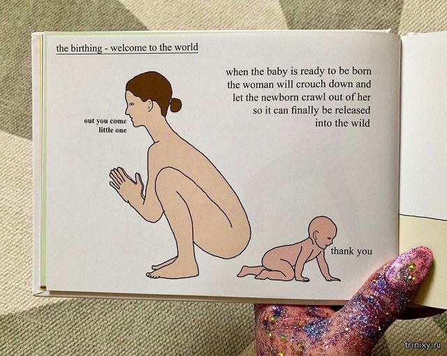 Очень странная книга о беременности и родах (2 фото)