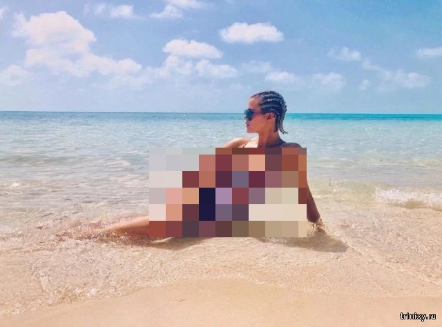 Instagram-знаменитости нашли способ выглядеть стройнее на пляже (10 фото)