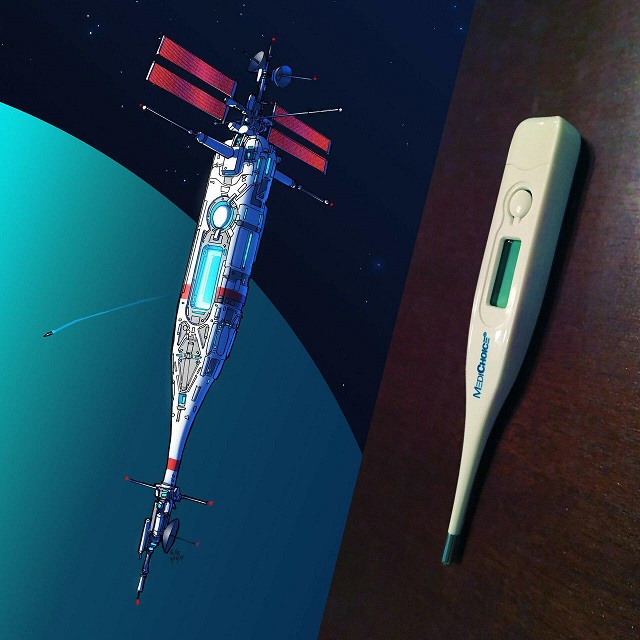 Программист из США рисует космические корабли, вдохновляясь бытовыми предметами (10 фото)