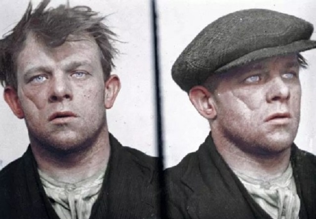 Ирландский художник колоризировал старые снимки британских преступников 1920-30-х годов (9 фото)