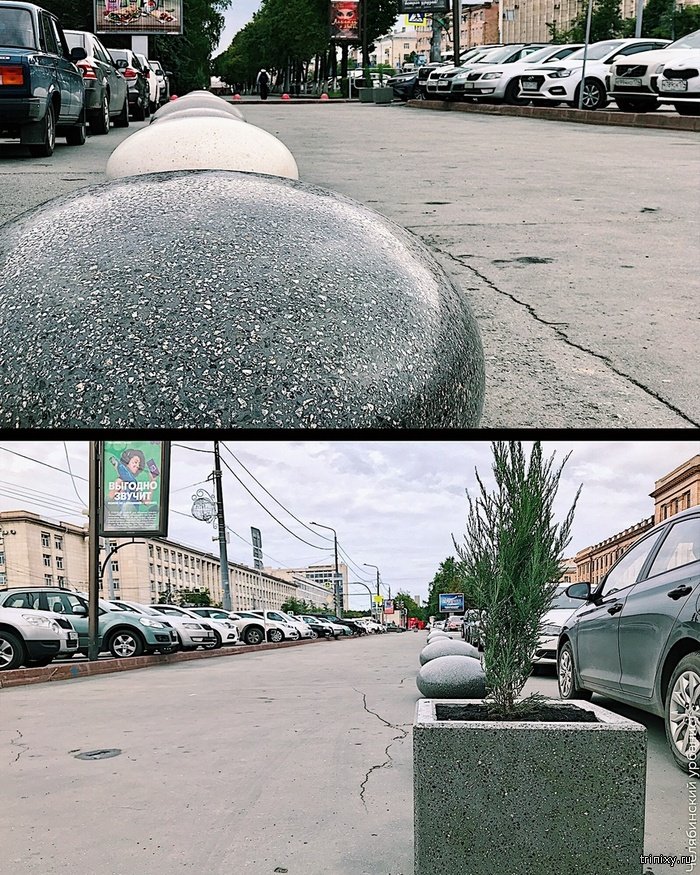 Челябинец сделал тротуар для пешеходов в центре города (6 фото)