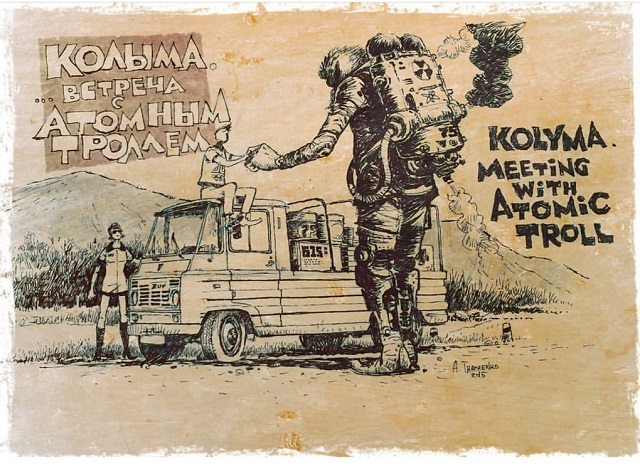 Подборка крутых иллюстраций в стиле дизельпанк от российского художника