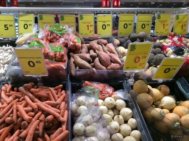 Сколько стоят продукты в магазинах Эстонии, Польши и Латвии (32 фото)