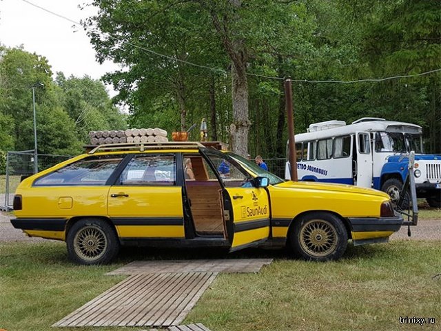 Самый необычный "тюнинг" старого автомобиля (14 фото)