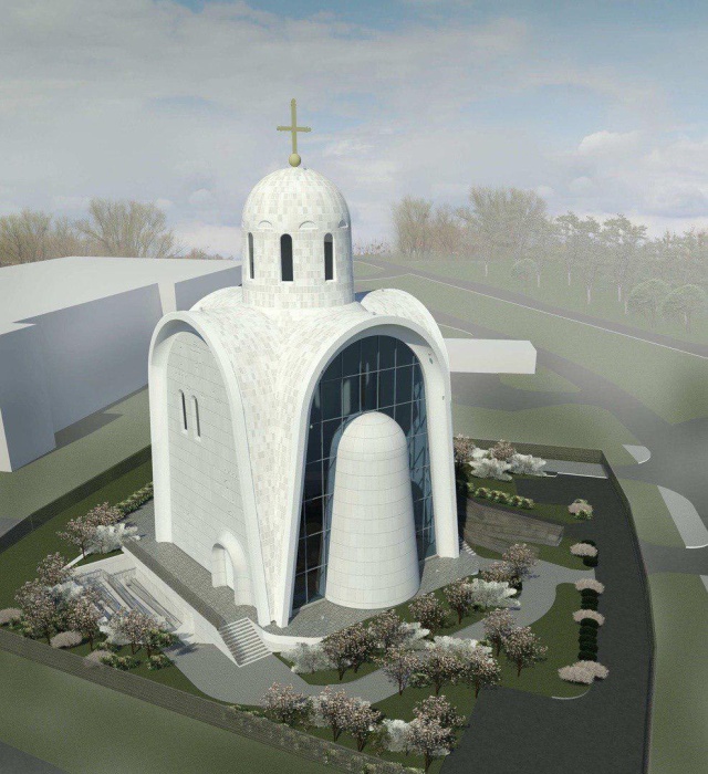 Проект храма священномученика Игнатия Богоносца в Москве (4 фото)