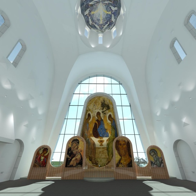 Проект храма священномученика Игнатия Богоносца в Москве (4 фото)