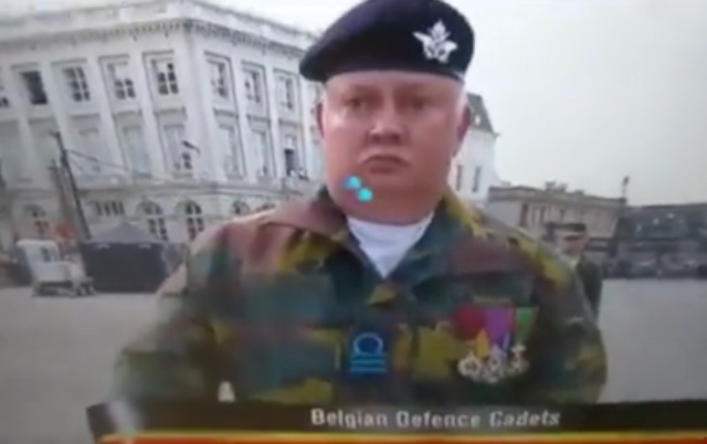 Праздничный марш бельгийских войск