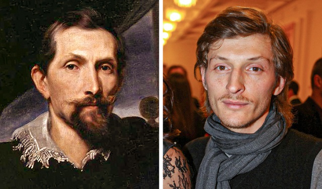 Российские знаменитости и их близнецы на старинных картинах (20 фото)