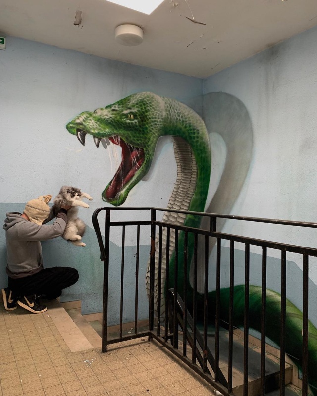 Удивительные граффити от французского мастера (20 фото)