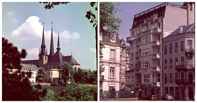 Редкие цветные фотографии  послевоенного Люксембурга 1947 года (11 фото)