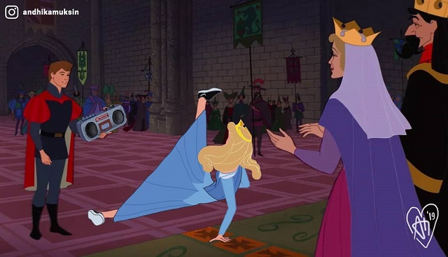 Сказочные принцессы Disney и жестокий реализм (15 картинок)