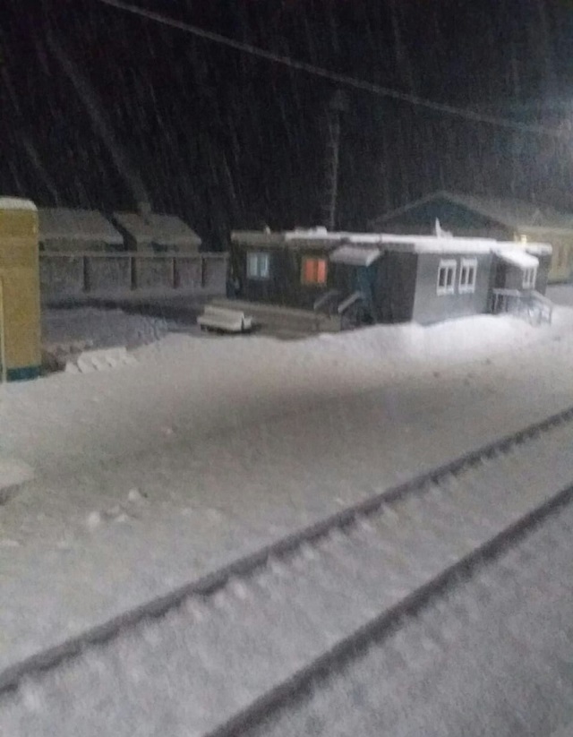 Мощный снегопад в Хабаровском крае (6 фото + видео)