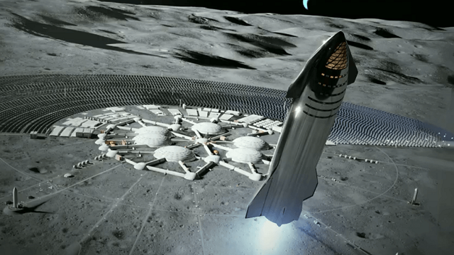 Илон Маск представил новый прототип ракеты, которая может доставлять людей на Луну и Марс (3 фото + 2 видео)
